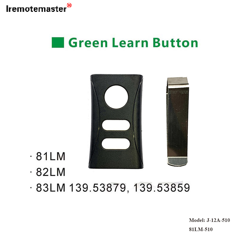 Pou 81LM 82LM 83LM Green Learn bouton 390MHz Garaj Pòt Remote Ranplasman